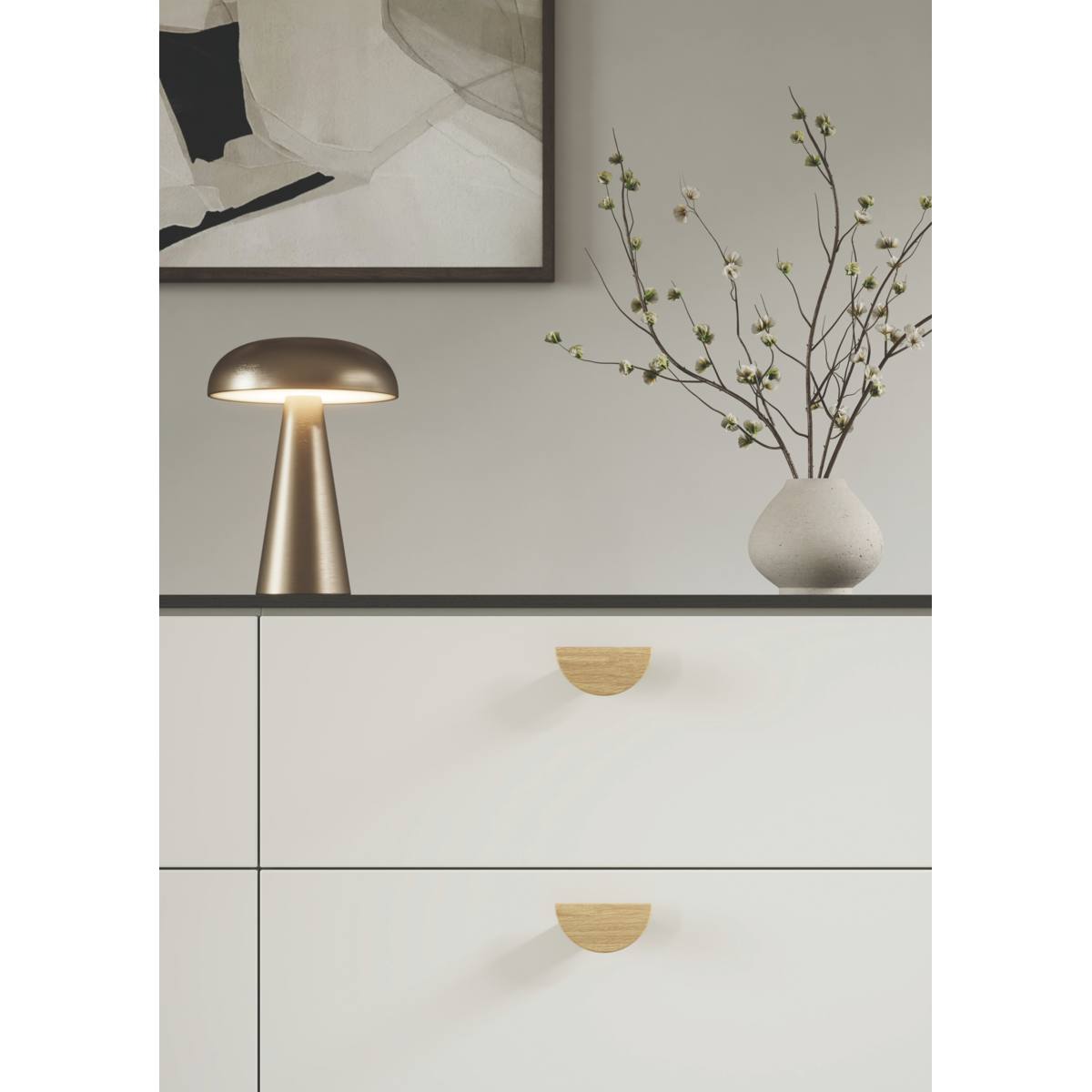 POIGNÉE DE MEUBLE HORIZON SMALL CHÊNE VERNI ENTRAXE 32