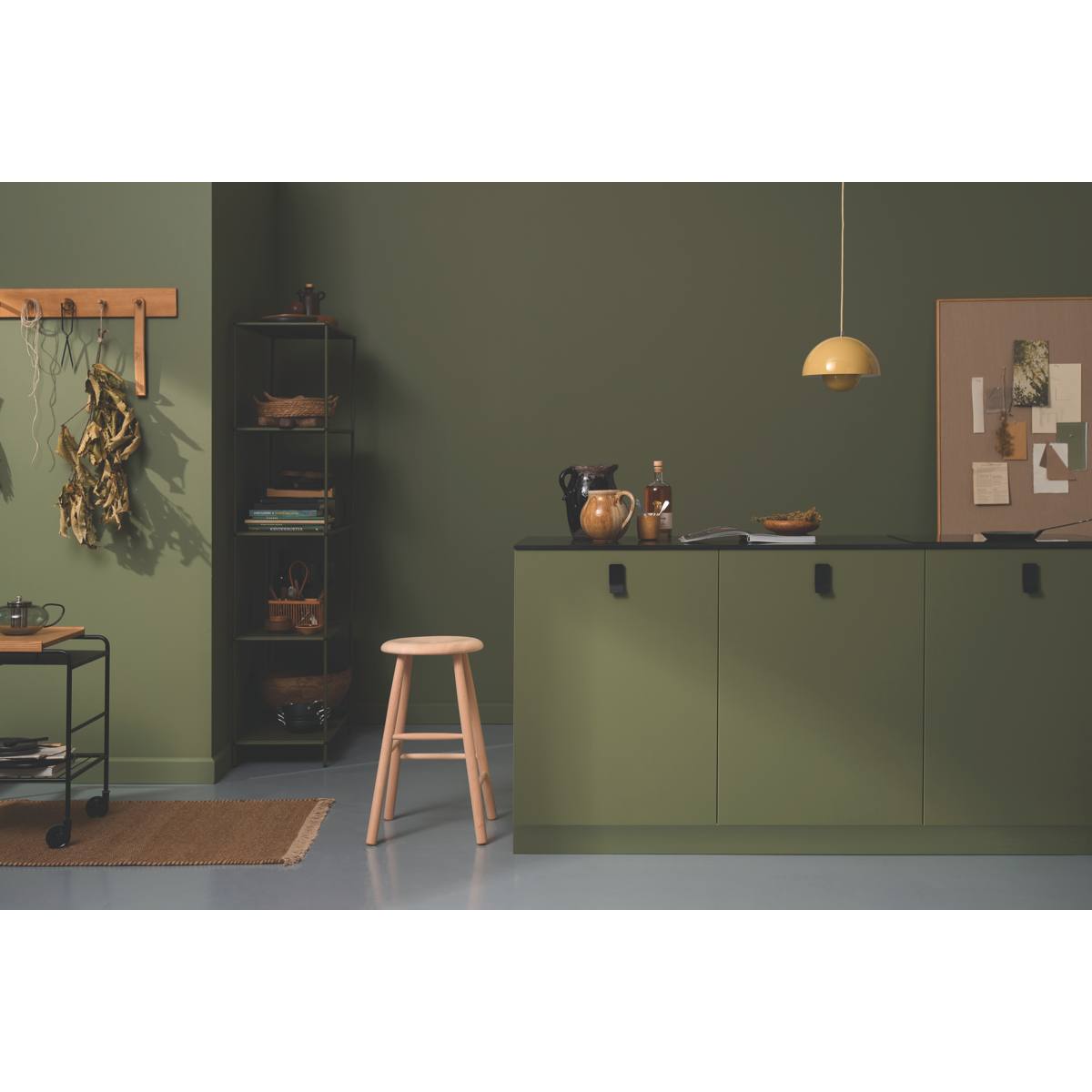 POIGNÉE DE MEUBLE LEAF NOIR MAT ENTRAXE 32