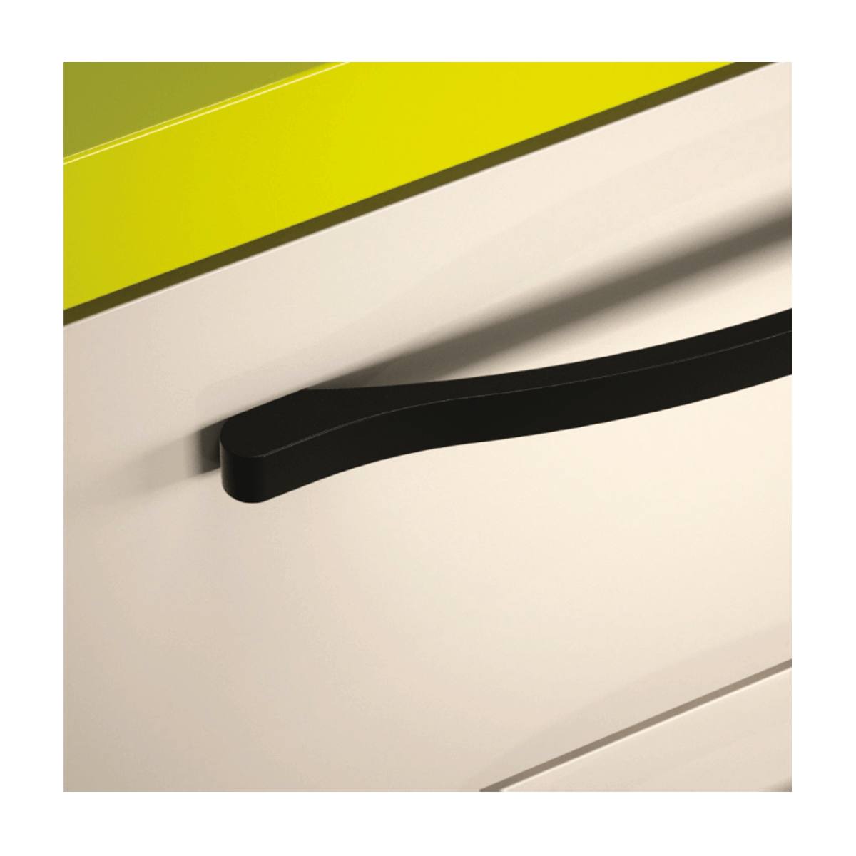 POIGNÉE DE MEUBLE 816 FINITION NOIRE ENTRAXE 192