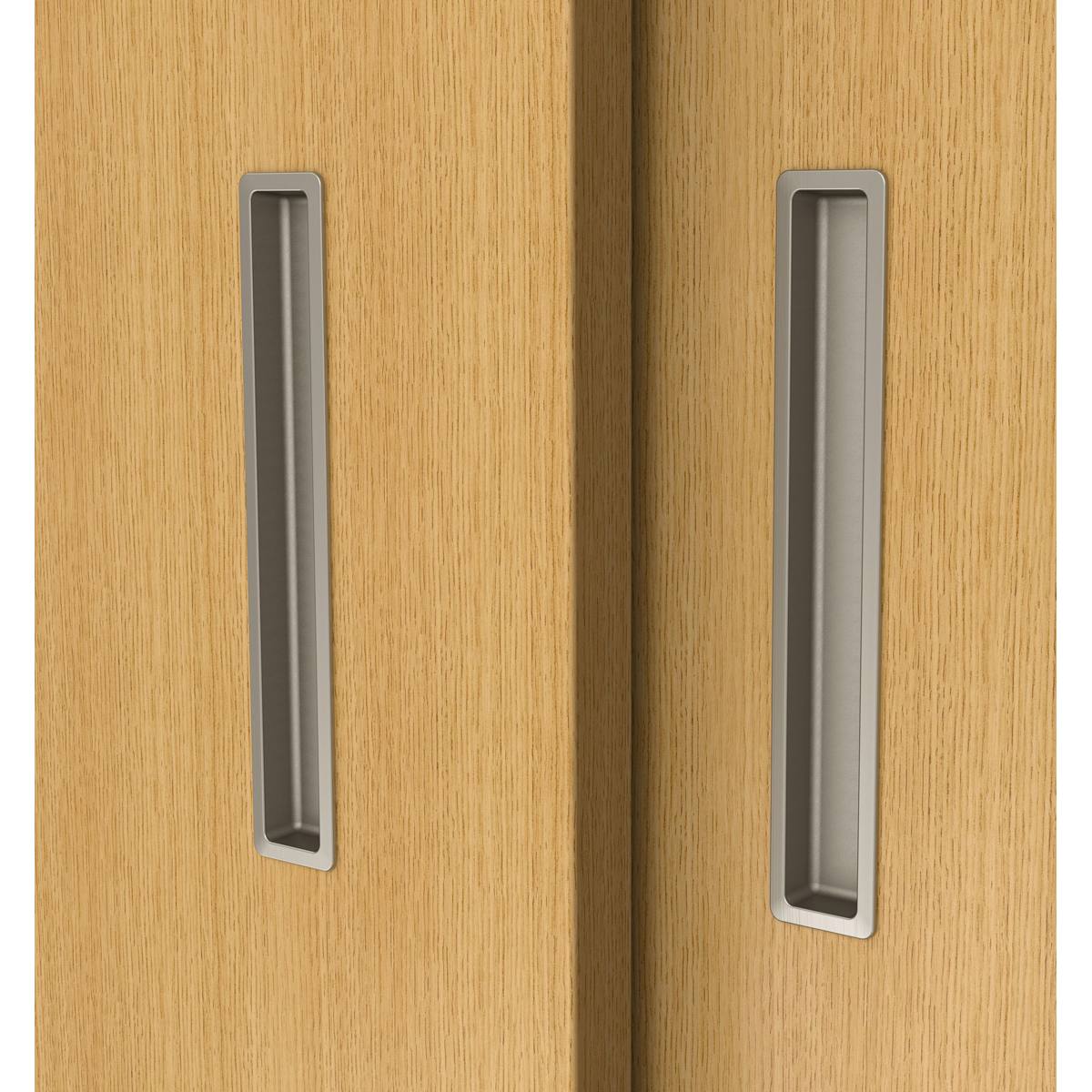 POIGNEE CUVETTE SLIM 150X25 CHROME MAT