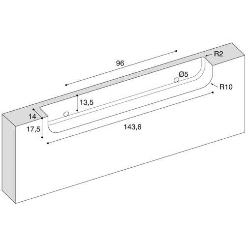 POIGNÉE ZAMAK 9152 ARGENT