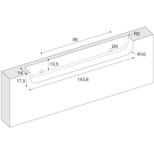 POIGNÉE ZAMAK 9152 ARGENT