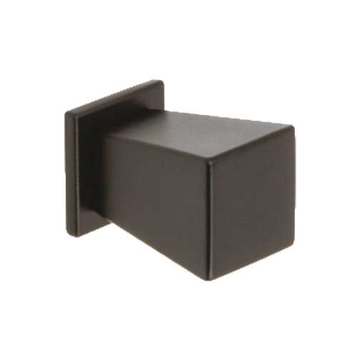 BOUTON DE MEUBLE CARRÉ NOIR 9017 MAT