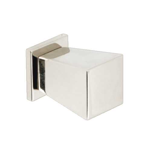 BOUTON DE MEUBLE CARRÉ NICKELÉ POLI