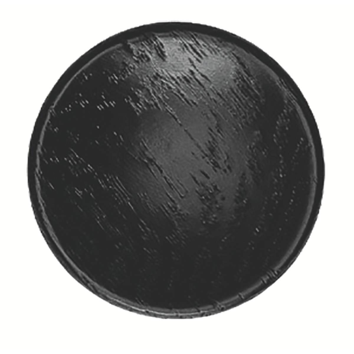 BOUTON BOIS DISC FRÊNE LAQUÉ NOIR DIAMÈTRE 38