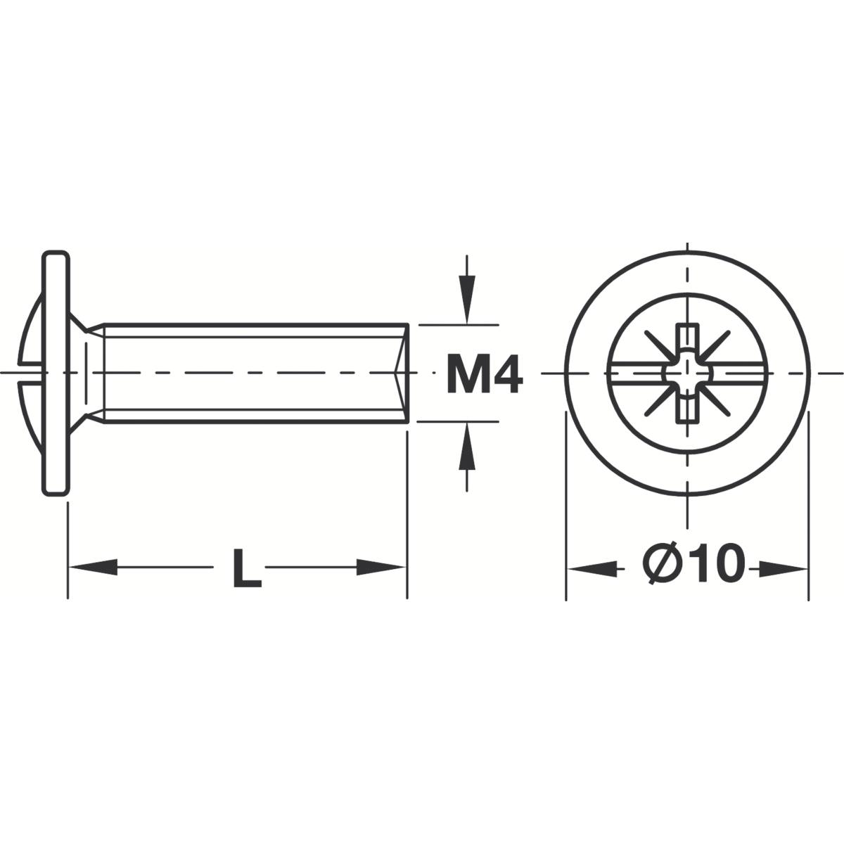 VIS POÊLIER ACIER 4 x 27 MM