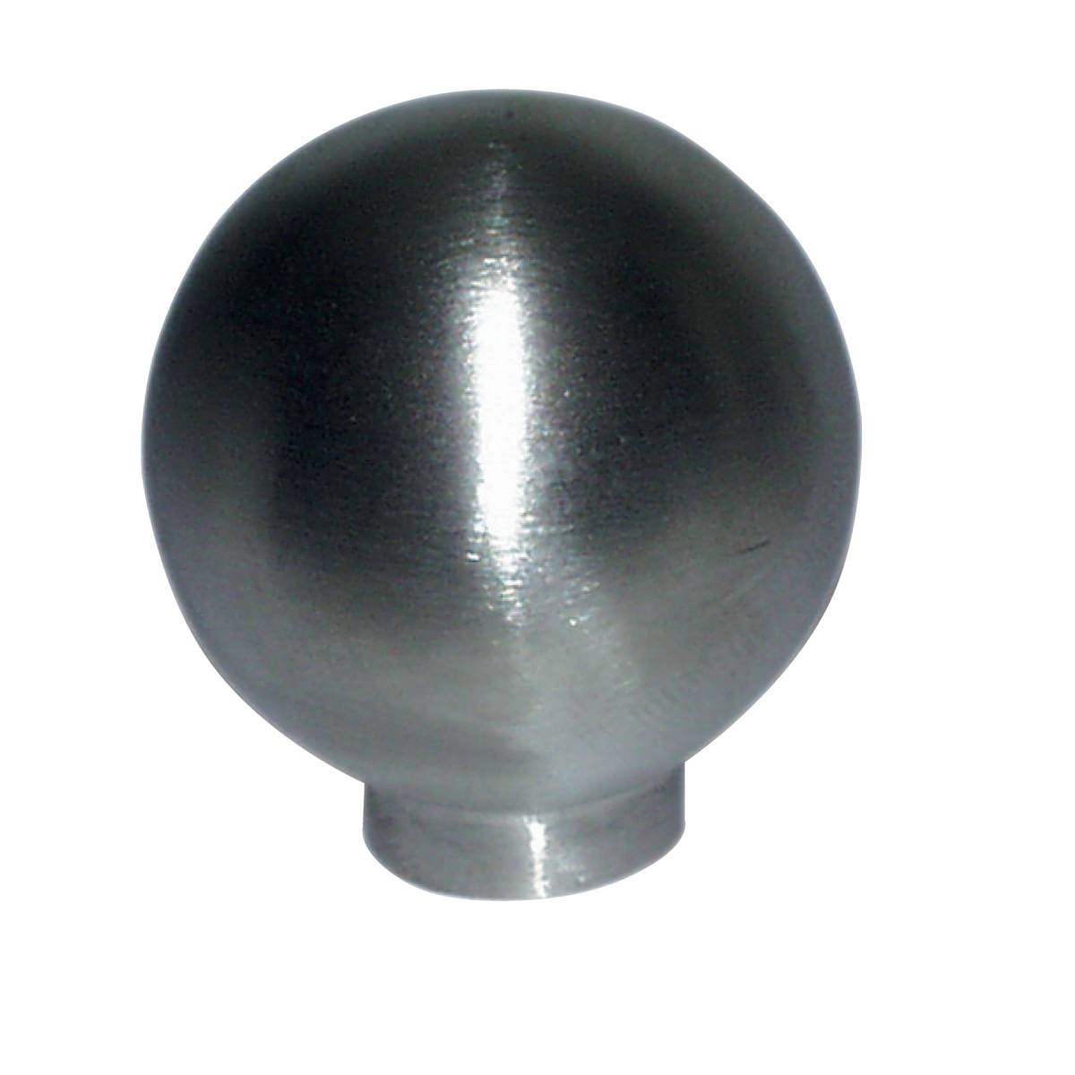 BOUTON BOULE INOX BROSSÉ Ø 30 MM