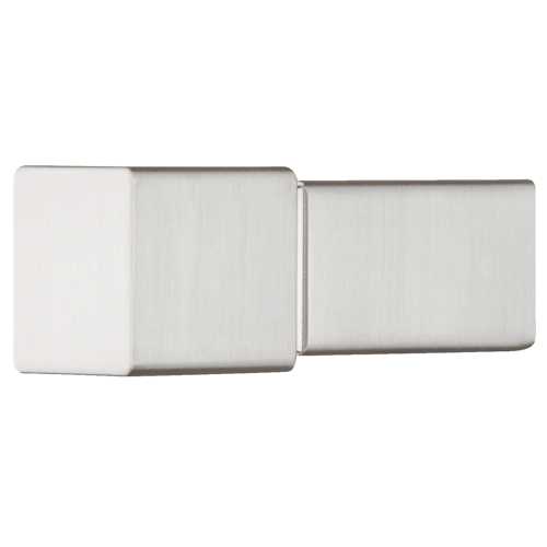 BOUTON DE MEUBLE CARRÉ NICKELÉ BROSSÉ