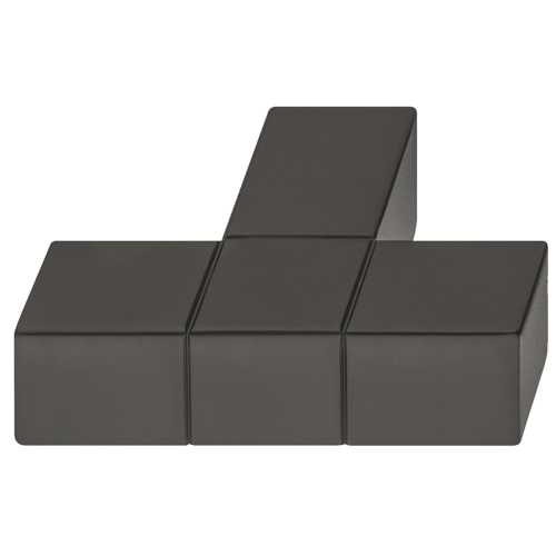 BOUTON DE MEUBLE EN T ALU ANODISÉ NOIR