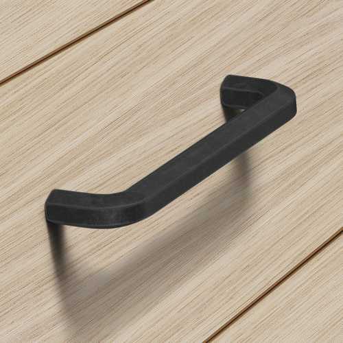 POIGNÉE DE MEUBLE 6 PANS NOIR MAT EA 160