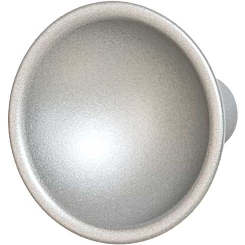 BOUTON DE MEUBLE ROND ARGENT MAT Ø35
