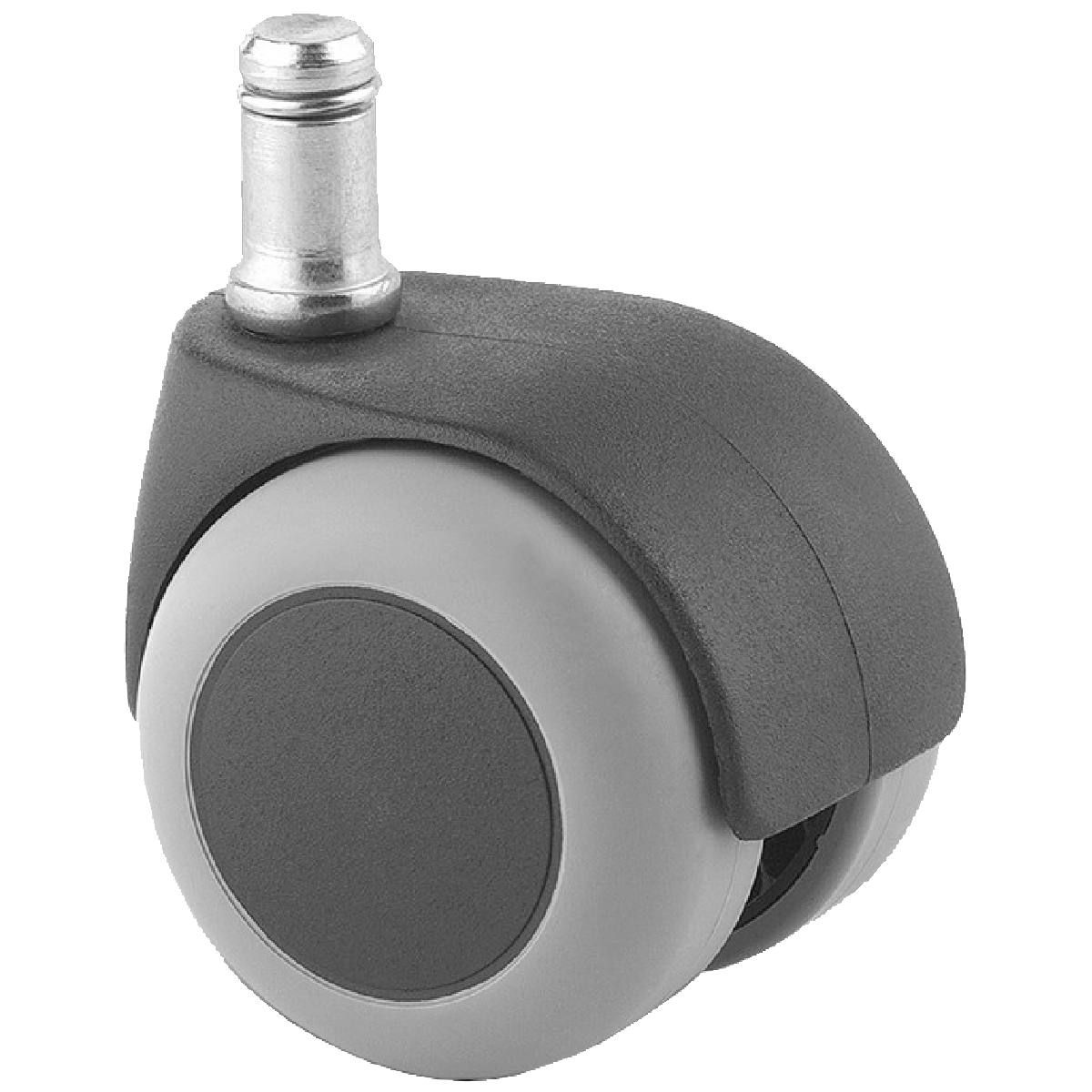 ROULETTE GRISE À TIGE Ø 50 MM