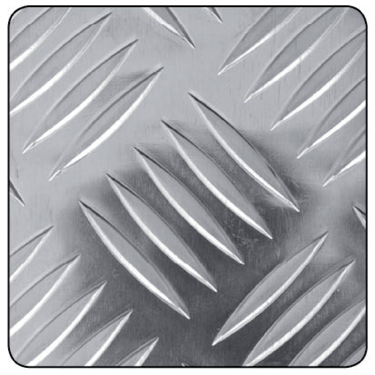 TOLE DAMIER ALU 1000x500 MM