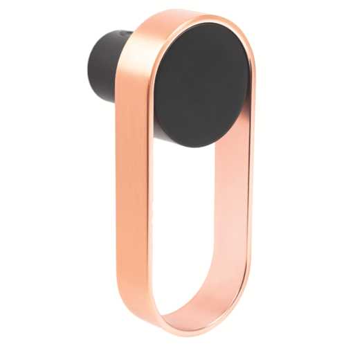 PATÈRE ORBIT OVALE FINITION NOIR MAT ET CUIVRE
