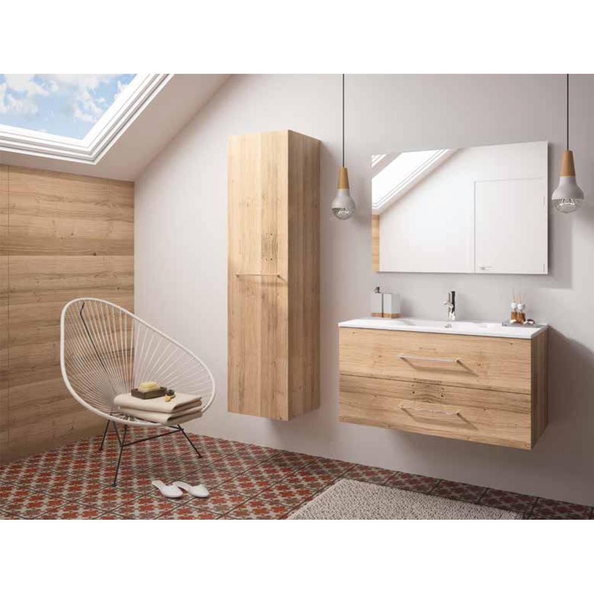 MDF REPLAQUÉ CHÊNE RUSTIQUE A+/B 033/037 3050x1220x19