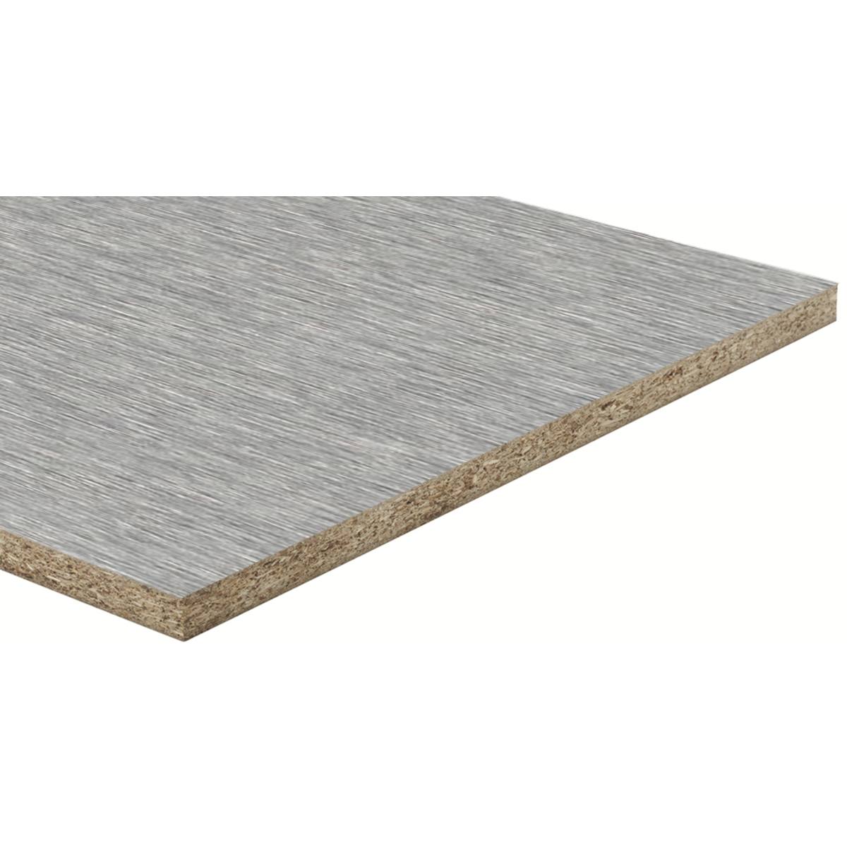 PANNEAU MÉLAMINÉ ACIER BROSSÉ