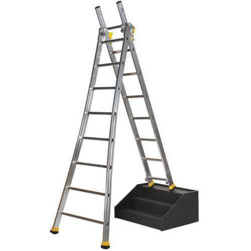 ÉCHELLE TRANSFORMABLE 2x8 BARREAUX  2,50 - 4,15 M