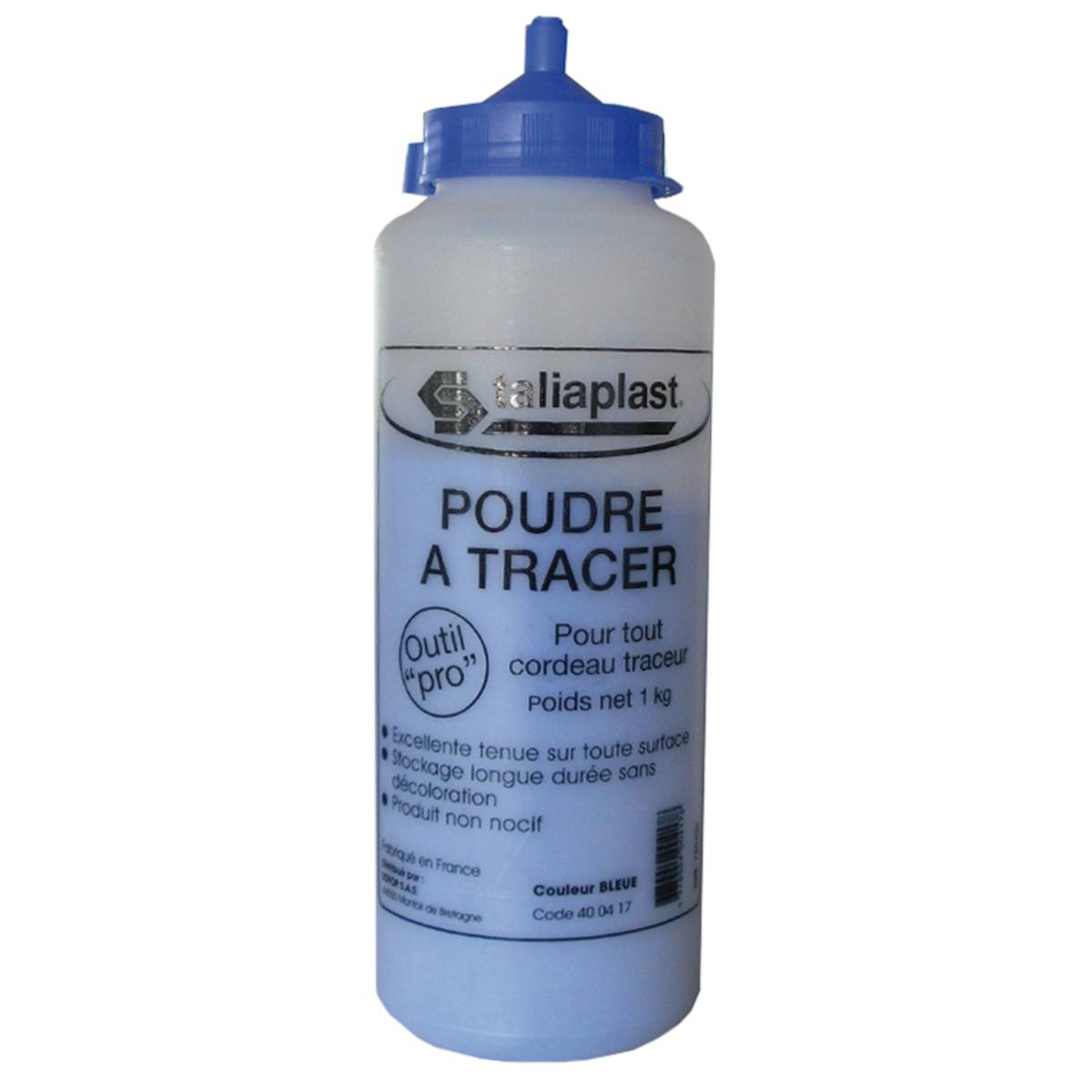 CORDEAU TRACEUR CORDEX GÉANT ROUGE + 1KG POUDRE À TRACER BLEUE