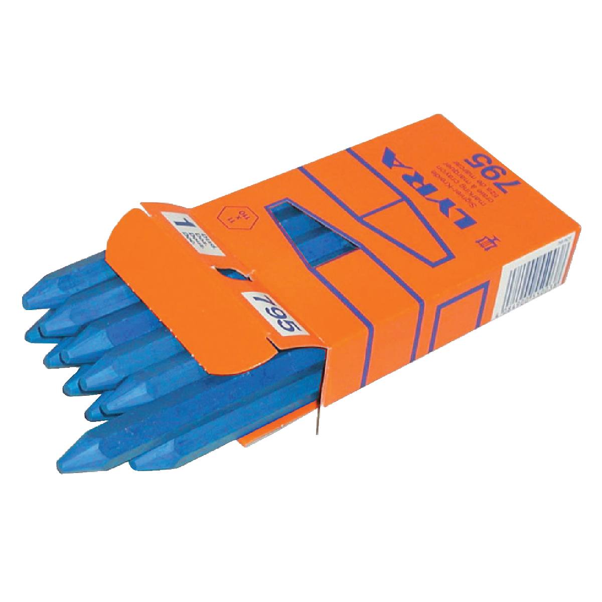 BOÎTE 12 CRAIES INDUSTRIELLES BLEUES