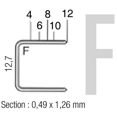 BOÎTE 7500 AGRAFES F - 12 MM
