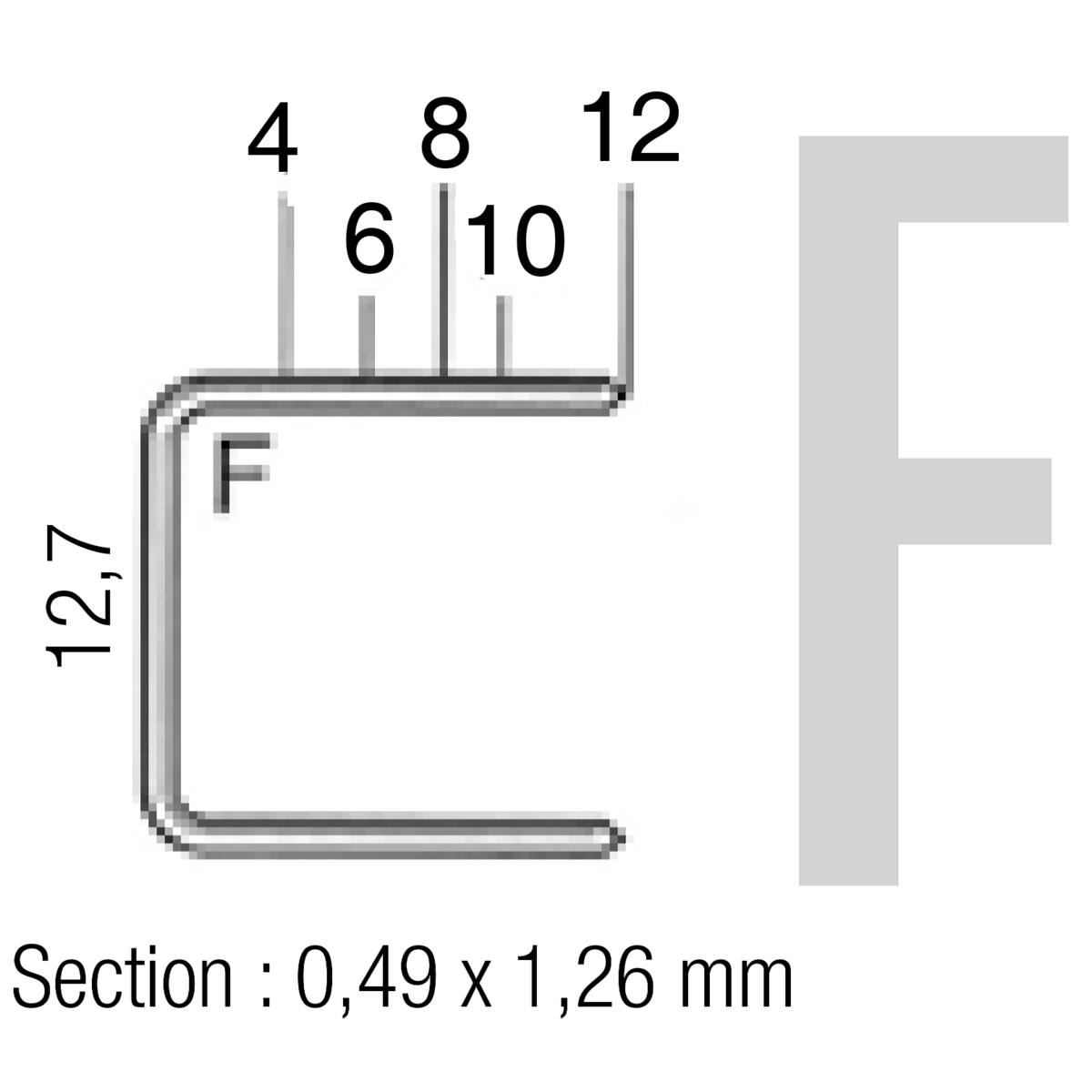 BOÎTE 7500 AGRAFES F - 12 MM