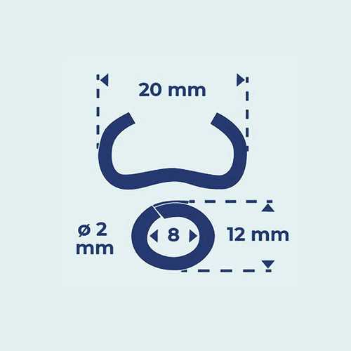 AGRAFEUSE À GRILLAGE 20 MM