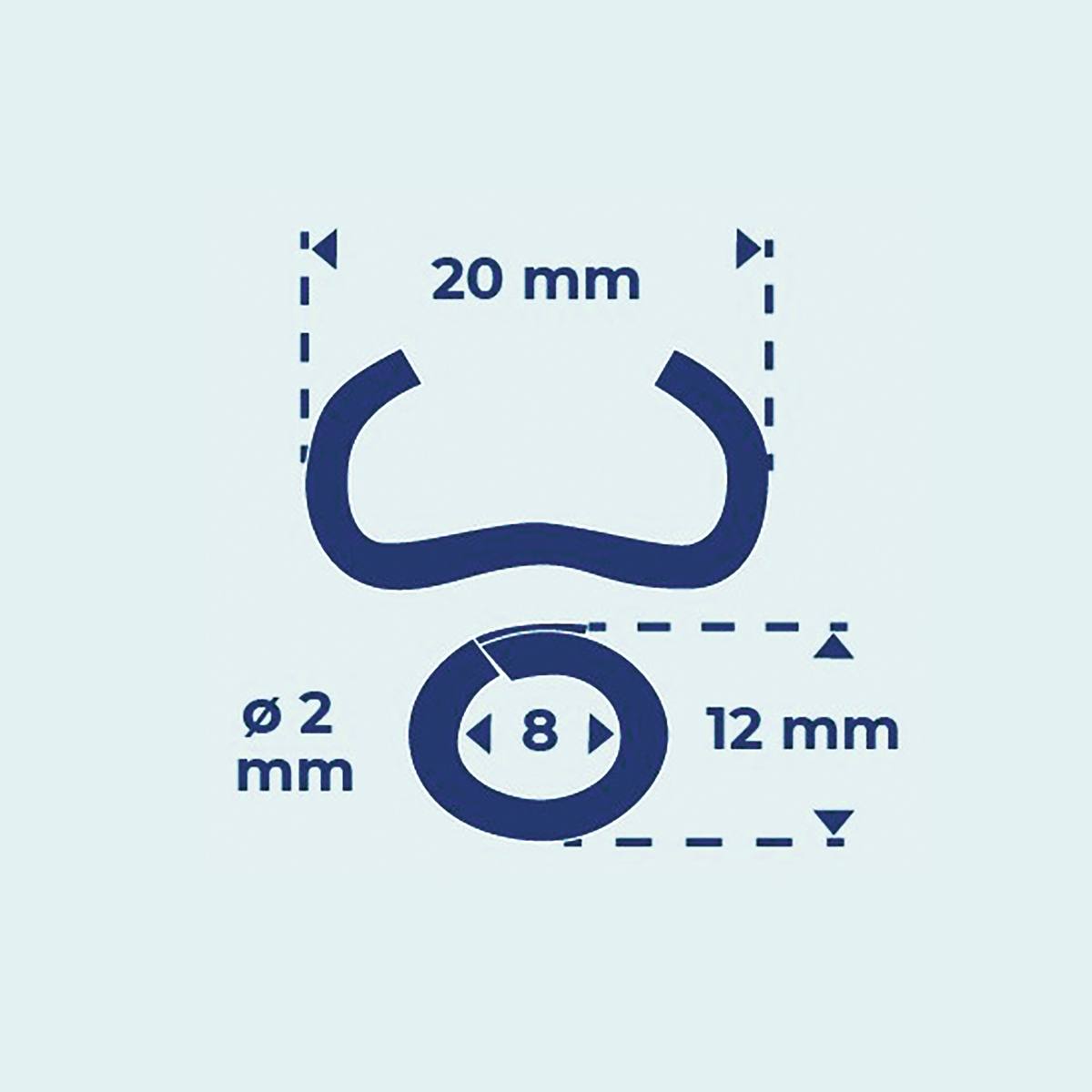 AGRAFEUSE À GRILLAGE 20 MM