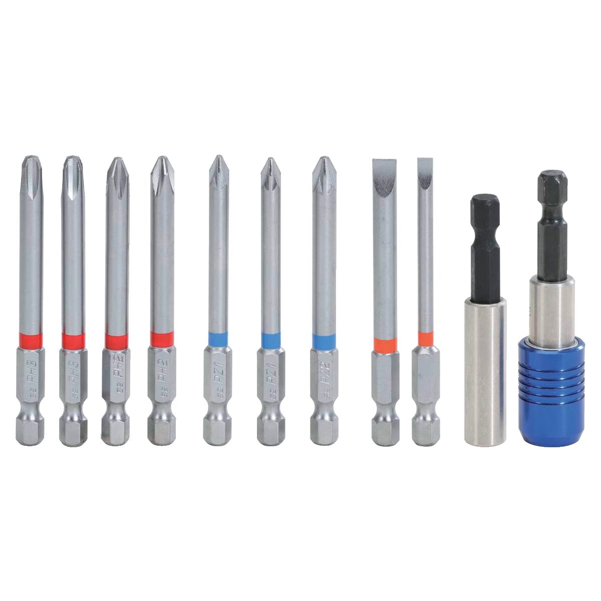 COFFRET D'EMBOUTS DE VISSAGE TORSION AVEC CODE COULEUR