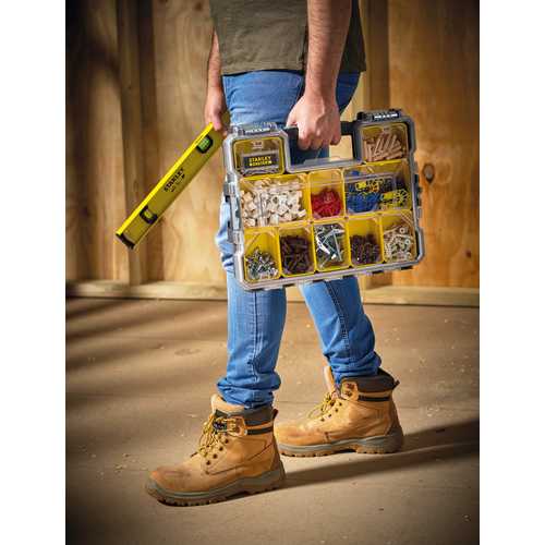 ORGANISEUR ÉTANCHE 10 COMPARTIMENTS FATMAX