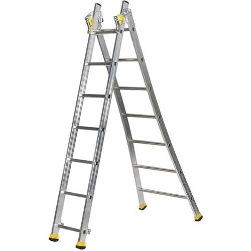 ÉCHELLE TRANSFORMABLE 2x7 BARREAUX 2,20 - 3,60 M