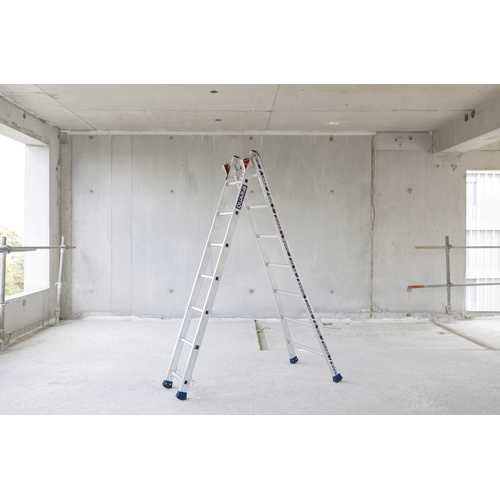 ÉCHELLE TRANSFORMABLE 2x7 BARREAUX 2,20 - 3,60 M