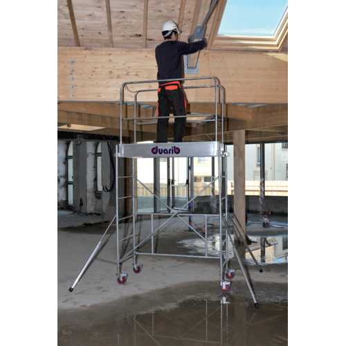 ÉCHAFAUDAGE ROULANT ACIER - HT DE TRAVAIL 2,90 M