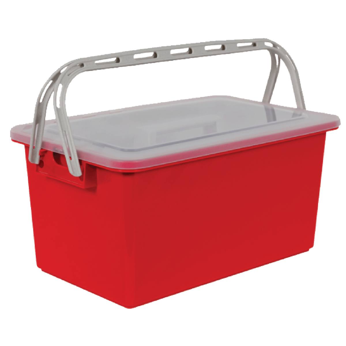 BAC PLASTIQUE À ANSES SERATOU 17 L ROUGE