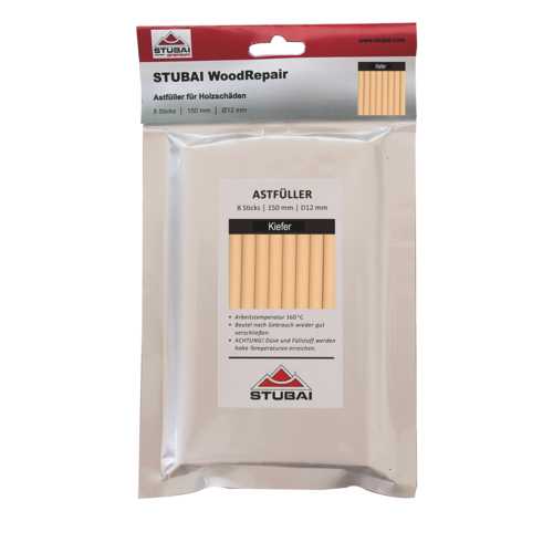 MASTIC DE REPARATION PIN POUR BOIS -  9 BÂTONS  - Ø12mmx300mm
