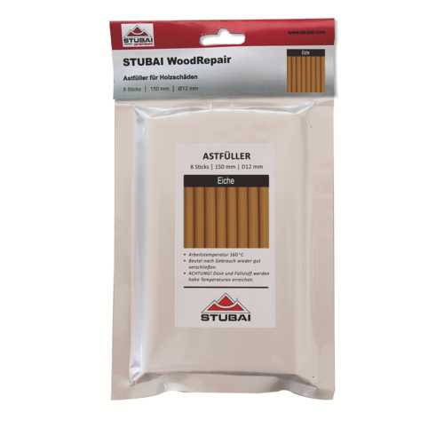 MASTIC DE REPARATION CHENE POUR BOIS -  9 BÂTONS  - Ø12mmx300mm