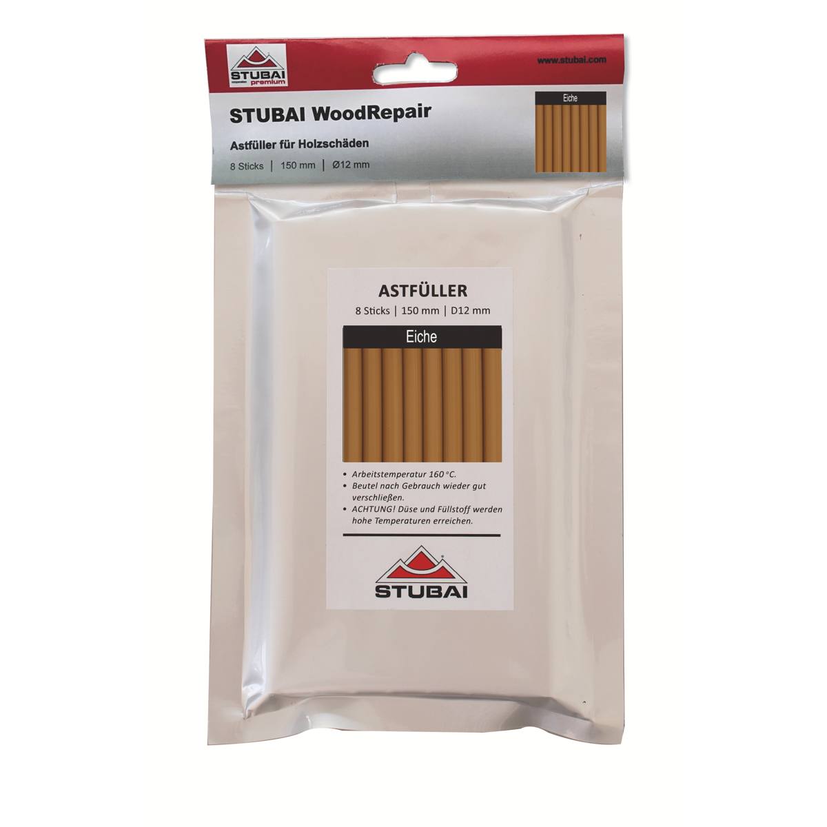 MASTIC DE REPARATION CHENE POUR BOIS -  9 BÂTONS  - Ø12mmx300mm