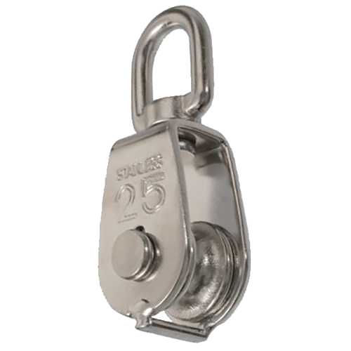 POULIE SIMPLE INOX A2 Ø 25 MM