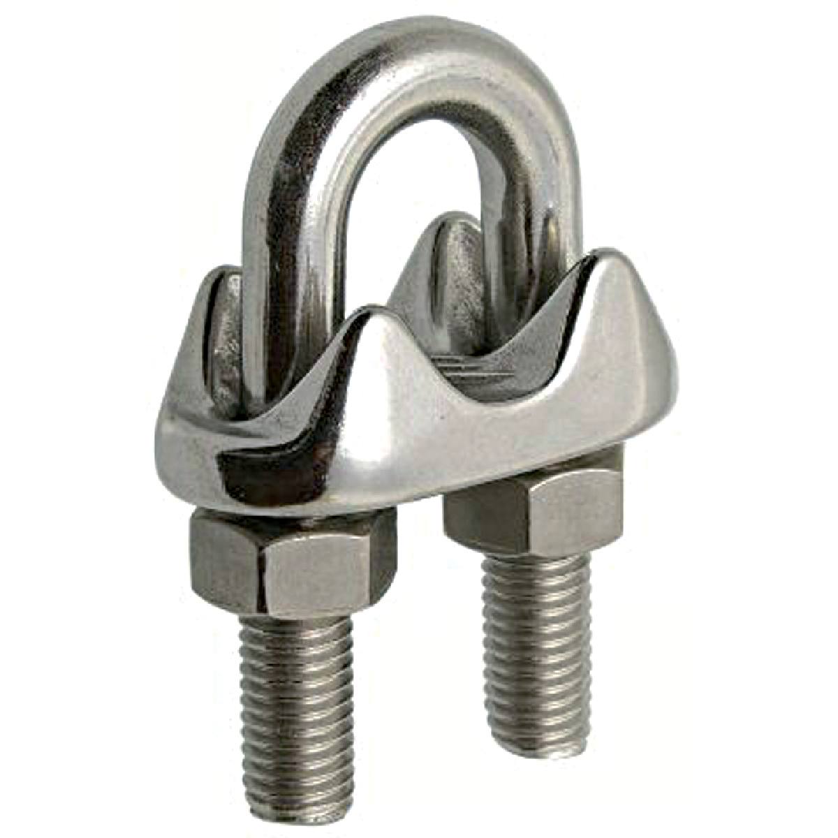 Serre câble à étrier acier zingué Pour câble Ø 5 mm : Accessoires
