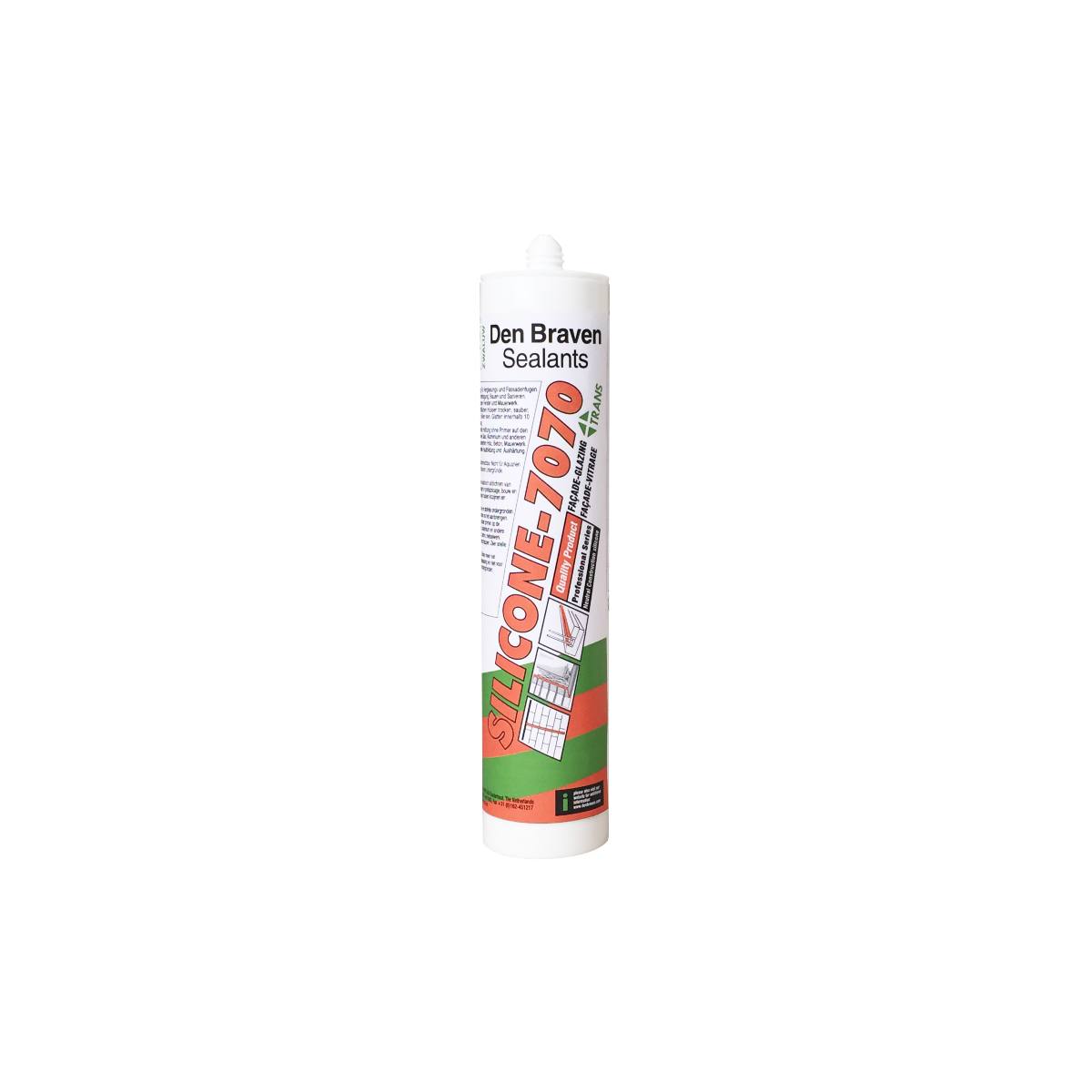 MASTIC SILICONE 7070 PLUS-TRANS TRANSPARENT - CARTOUCHE