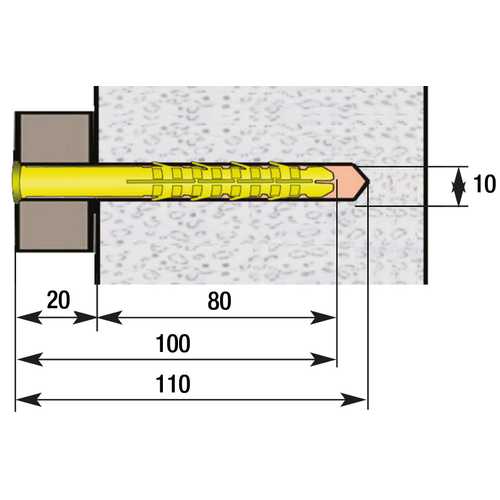 BOÎTE 25 CHEVILLES POUR FAÇADES BOIS 10 X 100 MM