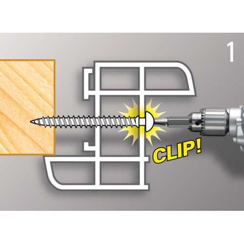 BOÎTE 100 VIS FRAMEX CLIP LAQUÉES NOIR 9005 POUR POSE DE MENUISERIE