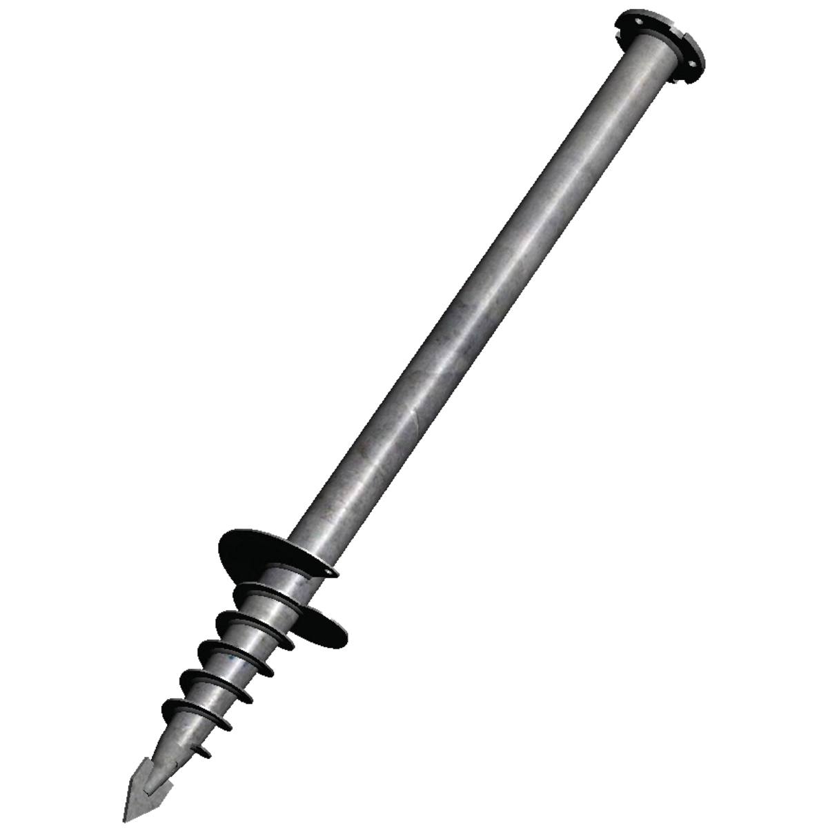 VIS DE FONDATION ACIER GALVA 1120 mm AVEC TROU M16 POUR SABLE