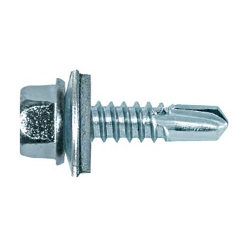 SACHET 100 VIS DE BARDAGE SUR ACIER 6,3 x 25 MM