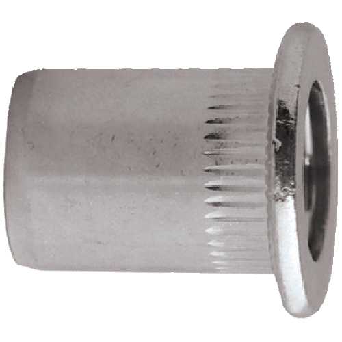BOÎTE 100 ÉCROUS AVEUGLES INOX TÊTE PLATE M8