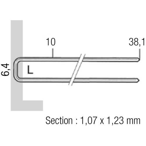 AGRAFES L 25,4 MM BOÎTE DE 5000