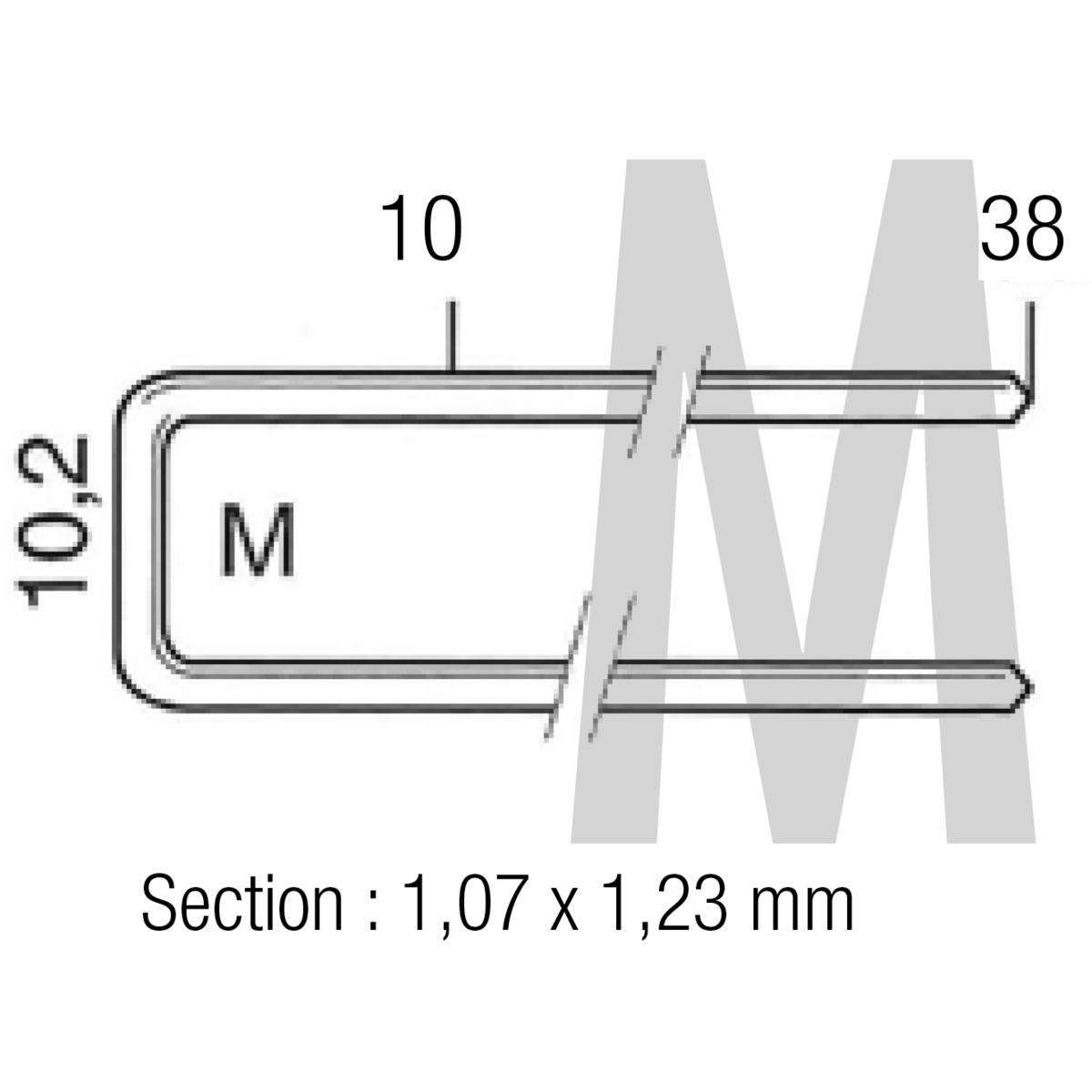 AGRAFES M - 15 MM BOÎTE DE 5000 