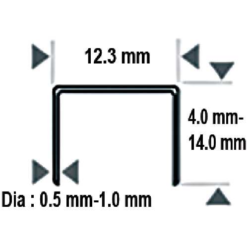 BOÎTE 10 000 AGRAFES TYPE 84 - 14 MM