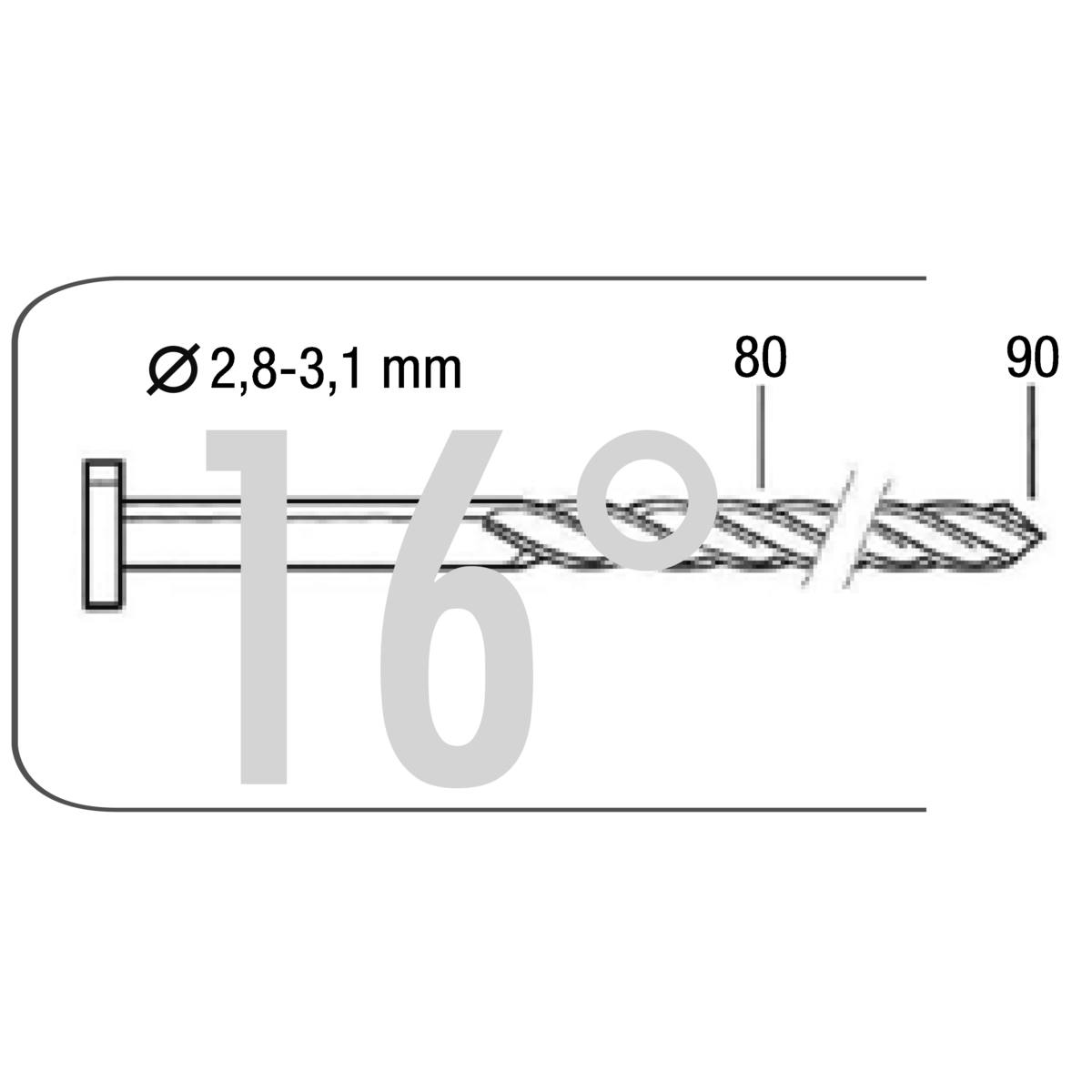 CARTON 1500 POINTES TORSADÉES CLAIRES 3,8 X 130 MM