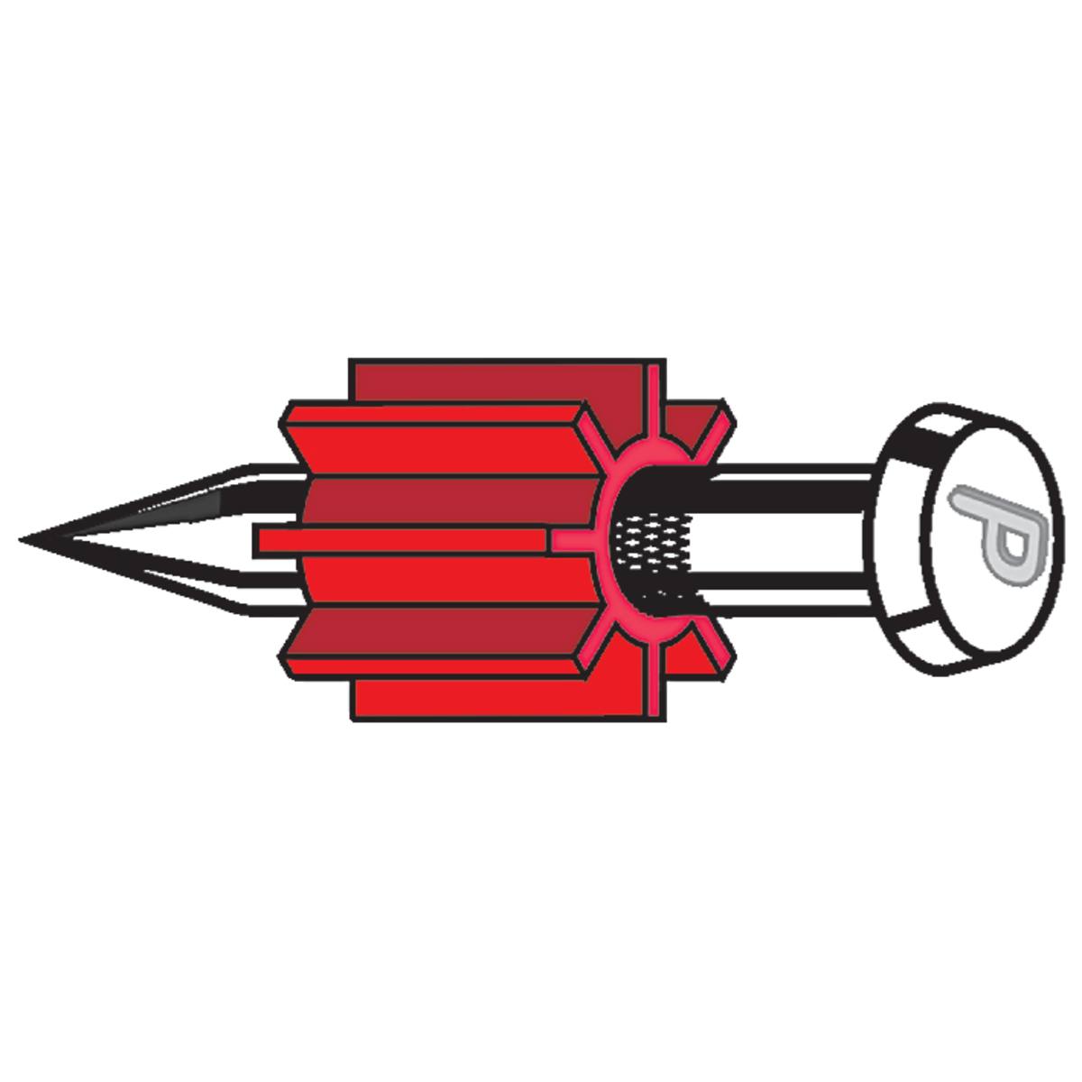 CARTON 100 CLOUS 25 MM POUR LE BÉTON ET MÉTAL