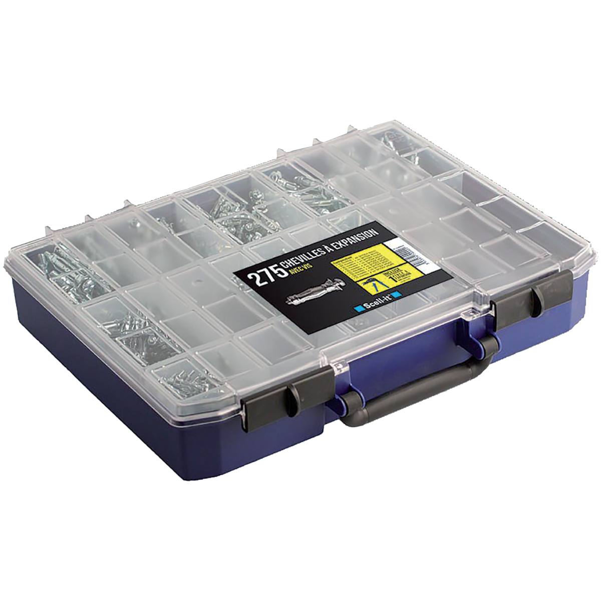 COFFRET 275 CHEVILLES MÉTALLIQUES